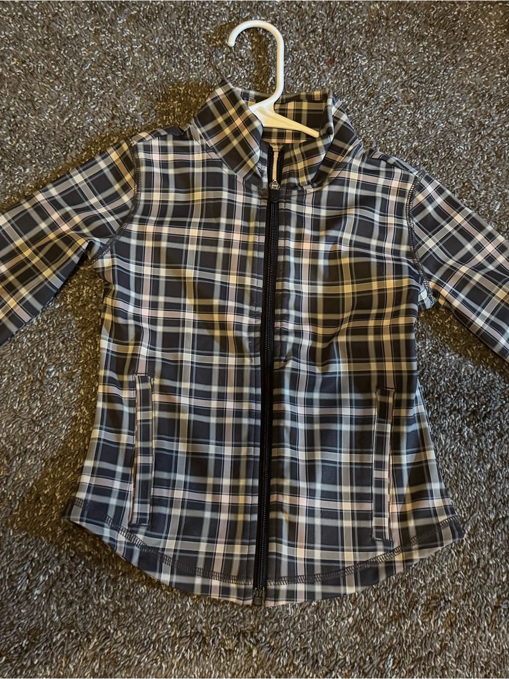 Abercrombie Kids YPB Girls Plaid Full Zip Jacket Size 7/8